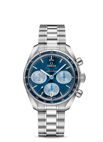 Omega Speedmaster Co-Axial 38 Stainless Steel / Blue / Bracelet / Orbis
